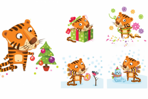 Новогодний тигр