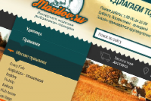 Разработка дизайна интернет-магазина рыболовных товаров.
