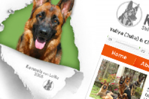 Сайт под ключ для питомника овчарок "Kennels von Lotta"