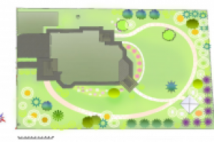 коттеджный поселок " Довиль", план дизайн решения территории