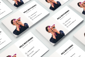 Визитка для визажиста.