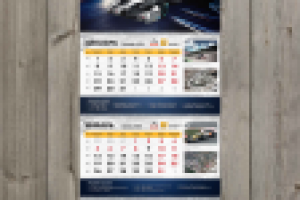 настенный стерео-календарь "РЕНО-Астана" 2015