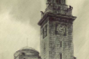 Киевский вокзал. Тушь. акварель