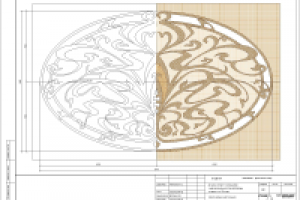 Мозаичное панно. Эскиз