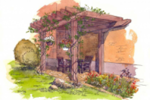 Эскиз перголы