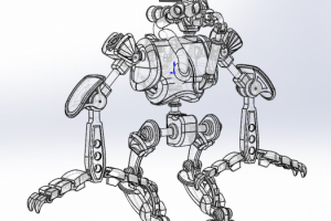 Модель Стим Механоид Стилизованный под Steampunk Стимпанк