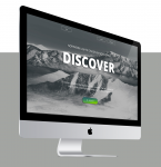 Дизайн лендинга "Discover"