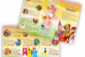 Буклет для студии детского праздника