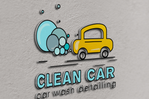 ЛОготип для car wash detailing "Clean car"