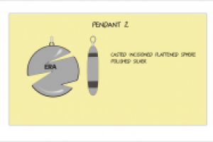 эскиз дизайна фирменного кулона