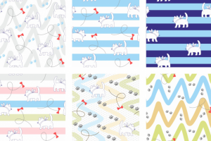 котики полосы паттерн