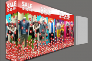 оформление витрины магазина скидки