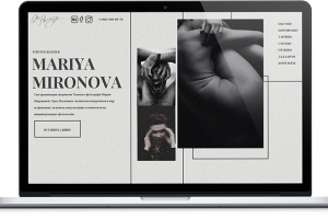Landing Page for photographer