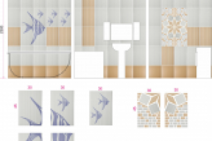 Раскладка плитки в ванной