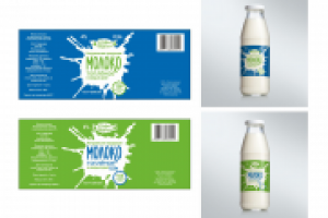 этикетка для молока