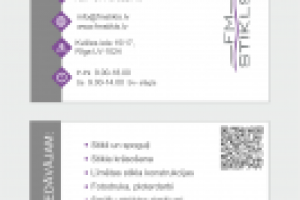 Визитки для стекольной мастерской