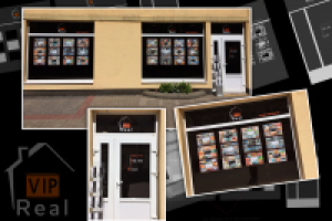 Оформление витрины офиса. Юрмала. Латвия