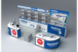 Стенд дилера швейных машин и швейного оборудования Brother