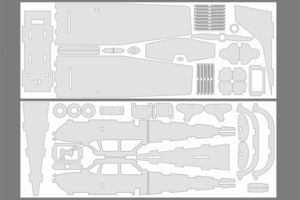 3D модель самолета