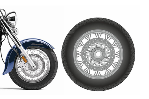 Отрисовка объекта в векторе (колесо)