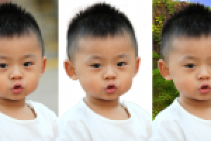 Замена фона (левое фото оригинал)