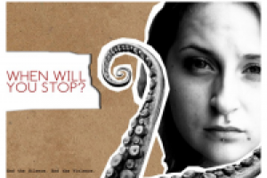 плакат "остановите насилие"