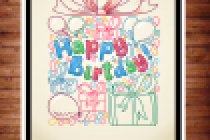 Поздравительный плакат