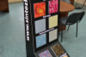 Рекламный стенд с образцами