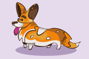 Дизайн значка корги