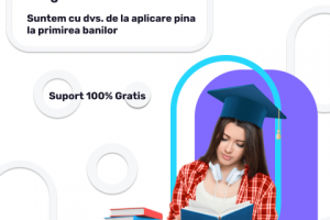 Баннер для университета в Лондоне (текст на румынском)