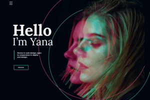 Landing page about me.