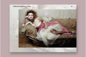Хелена Картер – концепция официального сайта актрисы