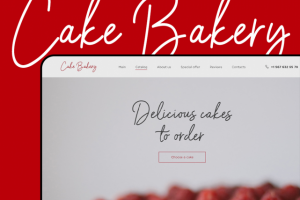 Landing Page для магазина тортов