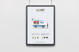 Инфографика для переносной блинной "Мальберт"