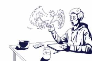 набросок обложки для тетради