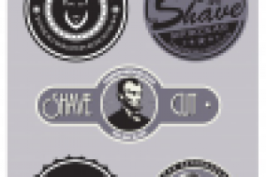 Shave And Cut Logo Sketches