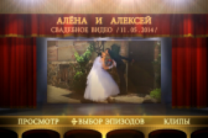 Вариант №2 меню оформления DVD или Blu-Ray дисков En, Encore, Ae