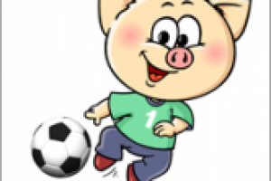 Поросенок-футболист (5 вариантов)