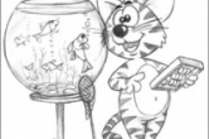 Рисунок "Кот и рыбы"