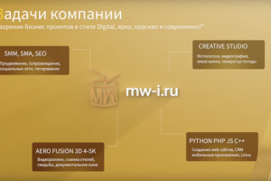 Видеозаставка компании