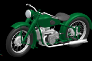 3D-модель мотоцикла Урал-М-72