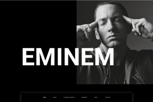 Редизайн сайта Eminem