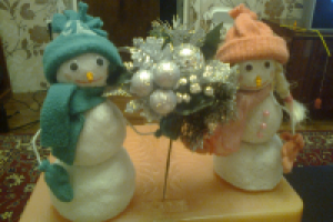 домашнее рукоделие - снеговички