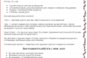 Текст для презентации новой сети продуктов быстрого питания