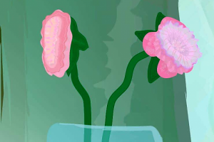 Розовые цветы