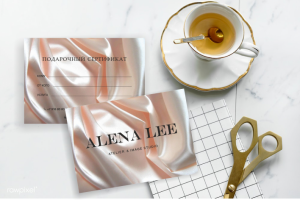 Сертификат для стилиста Alena Lee