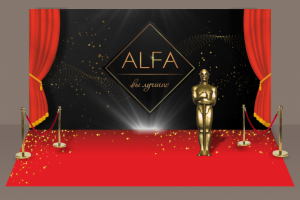 Баннер и визуализация на тему Оскар