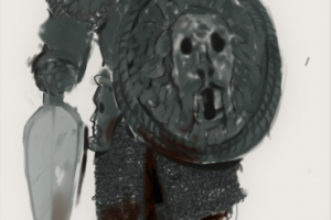 Гном в броне с маской