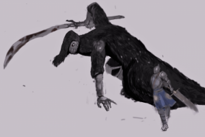 Бой с тварью