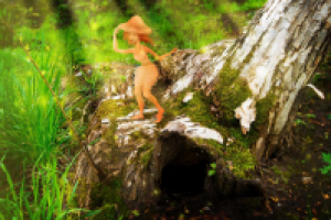 Фея на пенечке